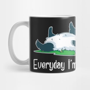 FUNNY STATEMENT: Everyday I&#39;m Huffling Bager gift Mug